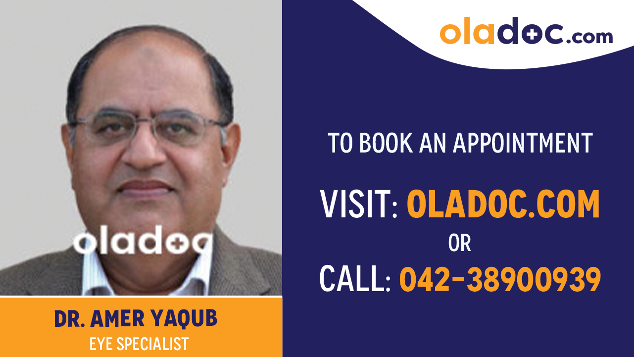 Book appointment with  Dr. Muhammad Amer Yaqub-best Eye Specialist in Rawalpindi